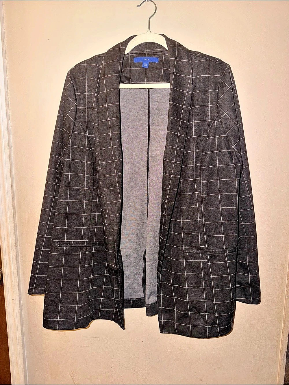 APT.9 Women's Checkered Blazer XXL